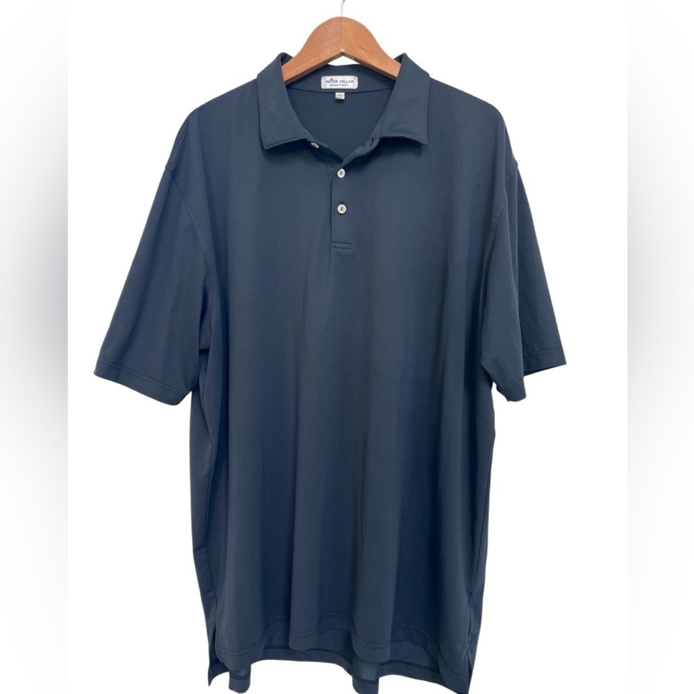 Peter Millar Summer Comfort Black Golf Polo Size XXL